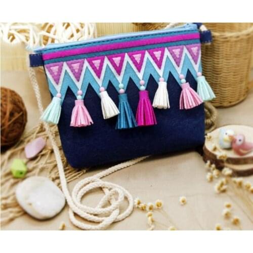 Size 14.5X19X16CM Felt Diy Craft Cherry Hand Bag Handmade Free Cutting Felt Material DIY Package