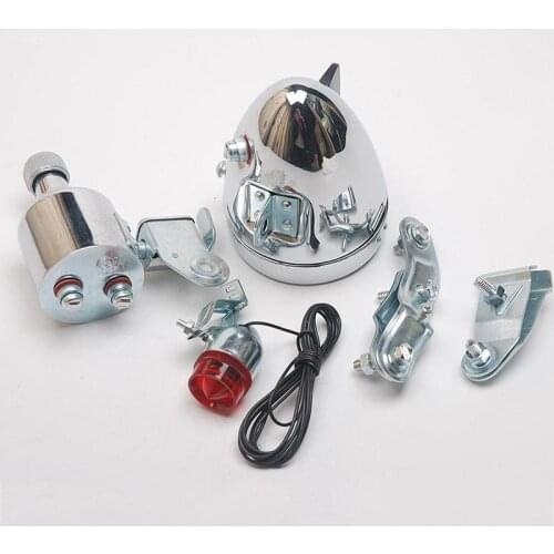 1Set Bicycle 12V 6W Set Light Retro Friction Light Friction Light Bicycle Light Scooter Light Drop Shipping