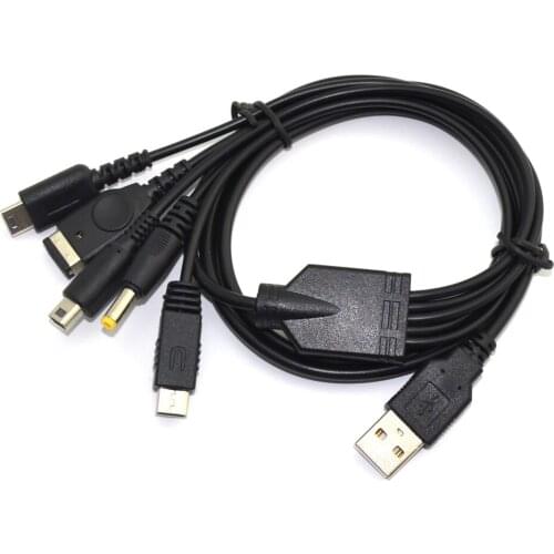 Good quality USB Charging Cable Charger for Nintendo GBA SP WII U 3DS NDSL XL DSI PSP 5 in 1