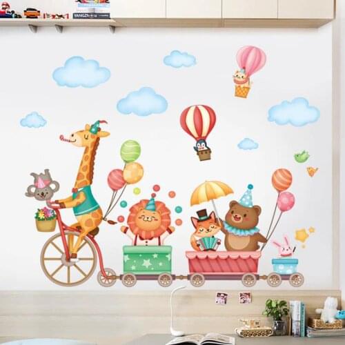 Creative Cute Cartoon Stickers Kids Room Wall Decoration Baby Bedroom Animals Skirting Decals