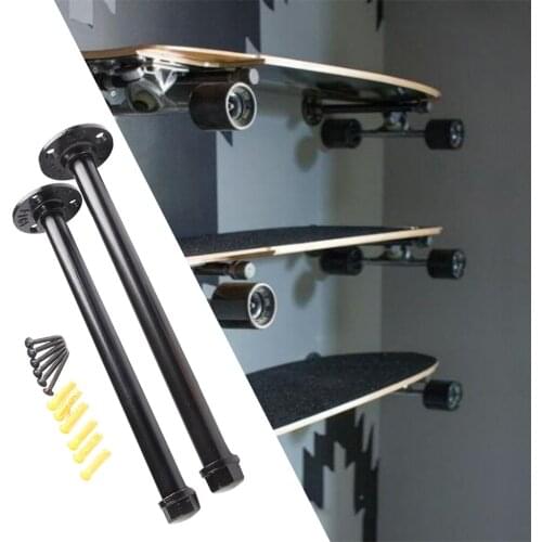 Skateboard Wall Mount Holder Rack Deck Home Display Hanger Stand Accessories For Longboard Skateboard Storage