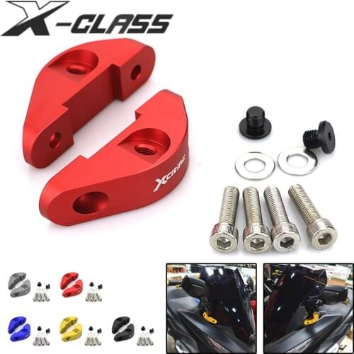 Pair Motorcycle Rear View Side Mirror Extension Kits CNC Aluminum For KYMCO XCITING 250 300 350 400 400S 500 NIKITA 2017 2018