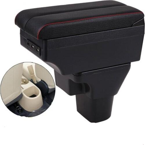 For Hyundai Accent armrest box central Store content Storage armrest box with USB