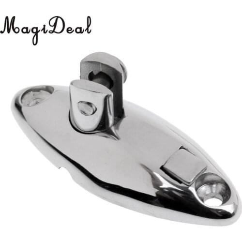 Durable Stainless Steel Marine Kayak Inflatable Boat Swivel Hinge Mount Deck Fitting Hardware for Dinghy Yacht Sailing Accessory