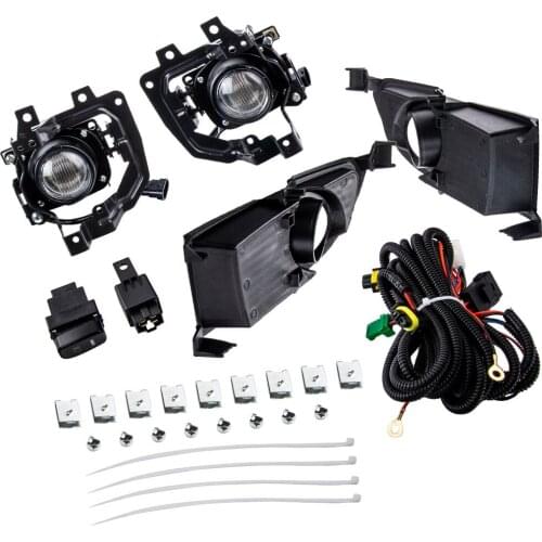 Fog Light Lamp Clear w/Wiring Kit For Mitsubishi Lancer 2004 2005 2006