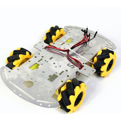 60mm Omni Mecanum Wheel Robot Car Chassis Kit with 4pcs Mecanum Wheel TT Motor