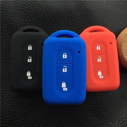 3button silicone rubber car key cover case set holder for Nissan Micra Xtrail Qashqai Juke Duke key case cover