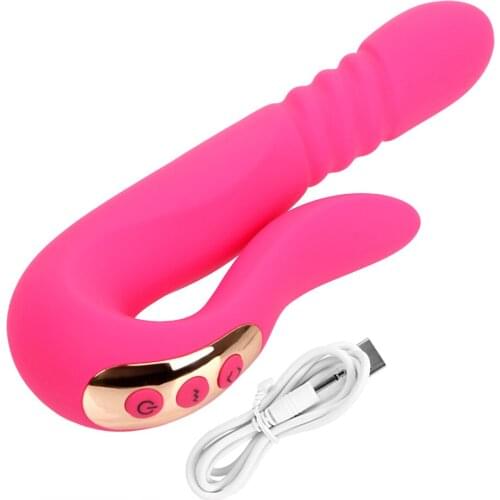 VATINE Dildo Vibrator Automatic Telescopic Wand Clitoris Stimulator Sex Toys For Woman Heating Vibrator Vaginal Massager