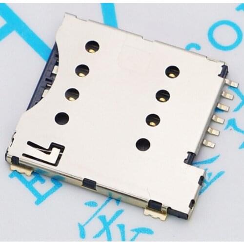 10Pcs/Lot Small 6Pin Sim Small Mobile Phone Sim Card Micro Card Seat Playing Sim Card Slot Push