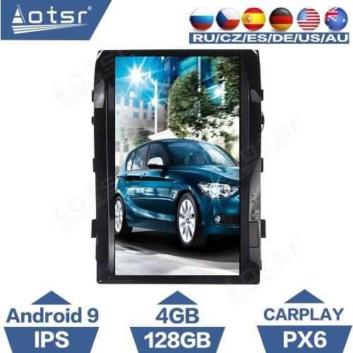 128G Tesla Style Screen For TOYOTA LAND CRUISER 200 Android 9 PX6 Car Player LC200 2008 2015 GPS Navigation CarPlay 2 Din Radio