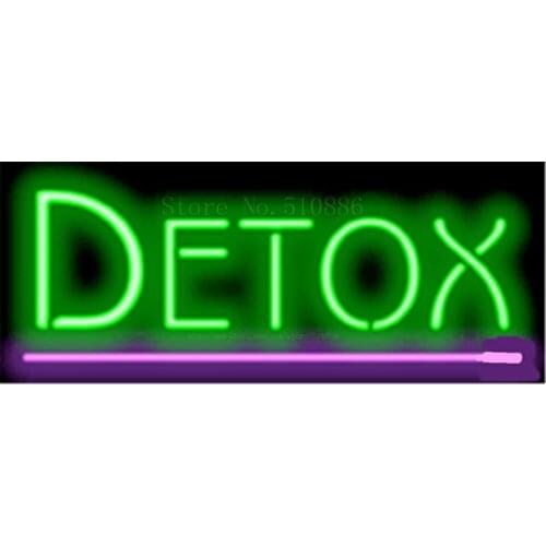 17*14" Detox NEON SIGN REAL GLASS BEER BAR PUB LIGHT SIGNS store display Packing Garage Bulbs business Advertising Lights