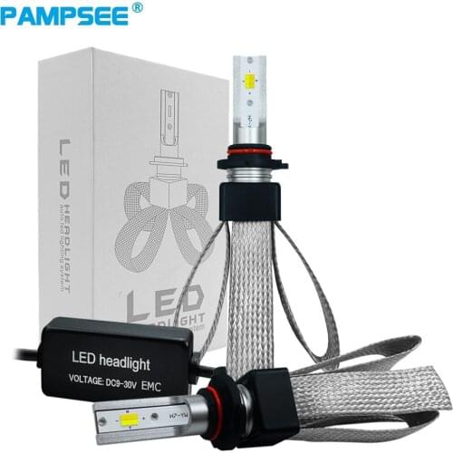 2pcs T9 9005 LED Car Light Bulb H4 H1 H11 HB3 H7 3 colors 4300K 3000K 6000K CSP Car Headlight HID Bulbs Car Accessories 12V 80W
