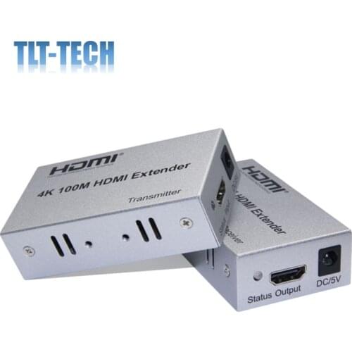 4K HDMI Extender TCP IP 100M 330FT Over Cat5/Cat5e/Cat6 to UTP Rj45 Network HDMI Transmitter Receiver HDMI Extensor