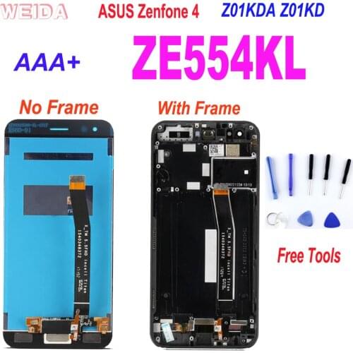 AAA+ 5.5” LCD for ASUS Zenfone 4 ZE554KL Z01KDA Z01KD LCD Display Touch Screen Digitizer Assembly w Frame For Asus ZE554KL LCD