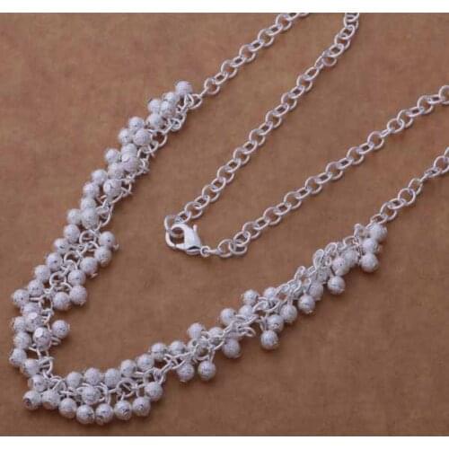 AN745 Hot sterling Necklace fashion jewelry pendant /bdvajvca bizakaga silver color