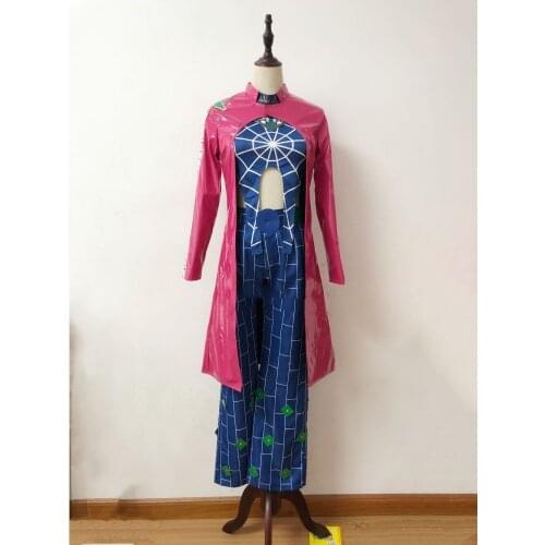 Anime JoJos Bizarre Adventure Cosplay Jolyne Cujoh Kujo Costume Hollywood party outfit custom made