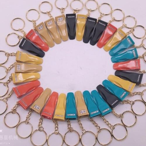 Free shipping fopper excavator Matsu Matsu-Kat tooth key fopper eat pendant Komatsu KOBELCO Hitachi Carter creative key chain