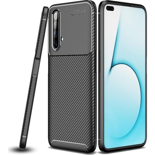 Realme X50 Shockproof Carbon Case for OPPO Realme X50 Pro Case Silicone TPU phone Case Soft Back Cover for OPPO Realme X50