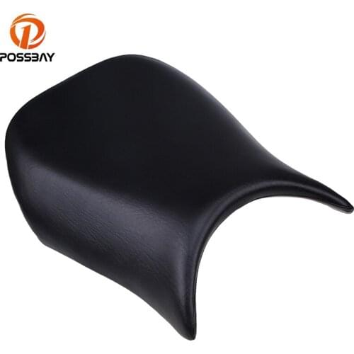 POSSBAY Black Motorcycle Seat Cover Pillion Scooter Driver Seat Cover Pad fit for Kawasaki Ninja ZX6R 2005-2008 Motorbike Seats
