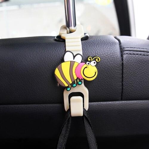 Car Seat Back Hooks Bags Hanger Holder Organizer Headrest Mount Storage Animal Cute Hooks Clips Interior Accessories For Audi