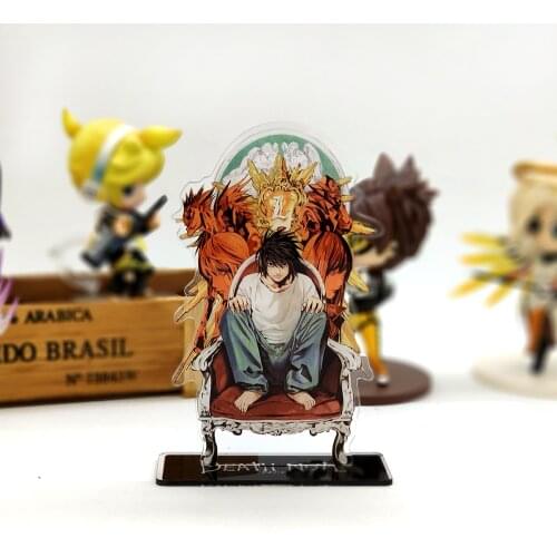 Death note L Light Yagami Kira Eru Ryuk acrylic stand figure model plate holder cake topper anime japanese manga