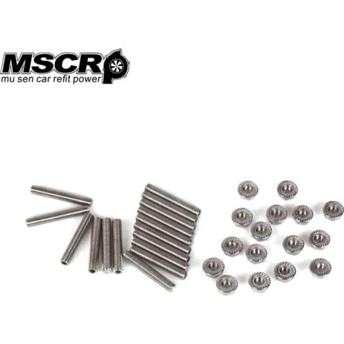 For Ford 4.6 & 5.4 Liter V8 stainless exhaust manifold stud kit for 2 manifolds