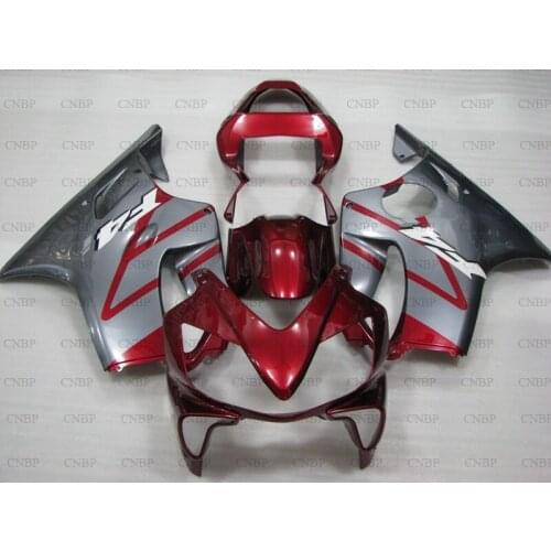 For Honda Cbr600 2001 - 2003 Full Body Kits CBR F4i 02 Full Body Kits for Honda Cbr600 01 Pearl Red Silvery Abs Fairing