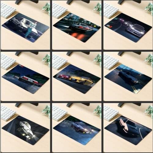 XGZ Big Promotion Gaming Mouse Pad Popular Anime Car Racing Feelings Computer Desk Mat Rubber Stripes Non-slip Custom Coasters