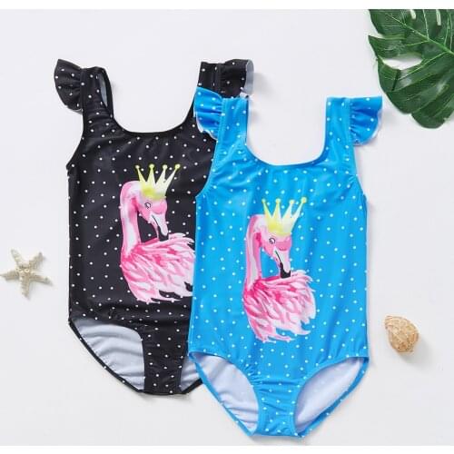 Girls bikini Swimsuit Summer One Piece Girls' Star Swimming Suit 3~14Year Girls Swimwear Children Beachwear-SW103
