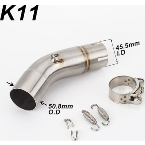 Motorcycle Modified Exhaust Pipe Stainless Steel Muffler GSXR1000 Middle Section K7 K8 K9 K10 K11 Modified L1