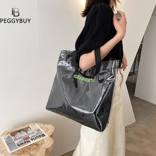 Fashion Women Canvas PVC Patchwork Printing Shoulder Shopping Tote Bag Ladies Vintage Large Capacity Top-handle Handbags