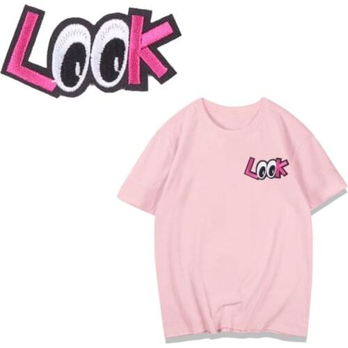 Letter cartoon hand Patches For Stripe Clothes Patch A-level Washable Iron On Applique DIY Clothing Sticker