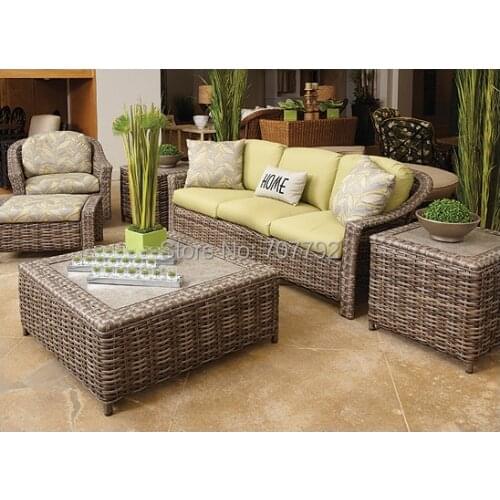 Hot Sale Indoor Poly Ratan Furniture Collected Sofa Set