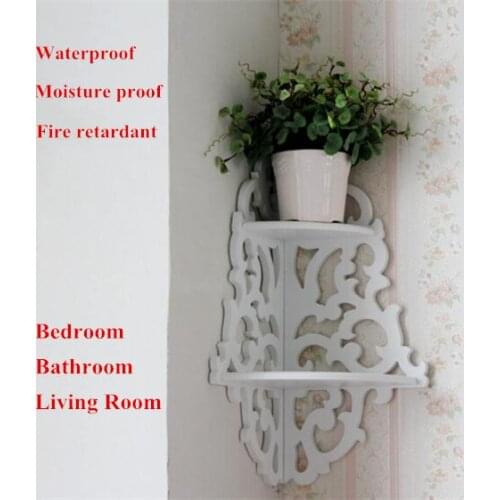 1X White Wood Wall Rack/ Wooden Wall Shelf Home Decorative Wall Shelves For Living Room Corner Bathroom Shelf In Bath Prateleira