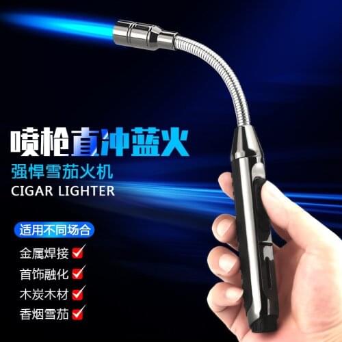 New The Hose Spray Gun Igniter Goes Straight Into The Blue Fire Plating Lighter and Rotates 360 Degrees Blow Torch Lighter Gun