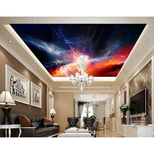 Custom wallpaper murals, dazzle colour stars used for the sitting room bedroom ceiling wall waterproof papel de parede