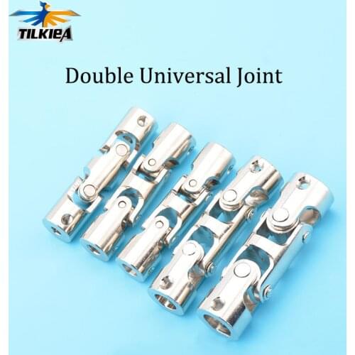 Rc Model Metal Cardan Joint Gimbal Couplings Double Universal Joint 4*4mm/5*5mm/6*6mm/8*8mm/10*10mm With M3/M4 Screw