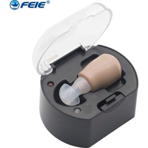 Rechargeable Hearing Aids Sound Amplifier Invisible Hearing Aid Ear Hearing Amplifier Aid Mini Hearing Aid for Deaf/Elderly