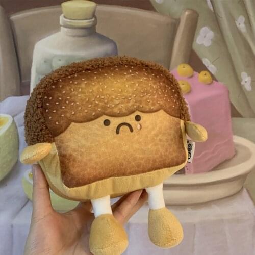 Kawaii Plush Toy Diablo Series Bread Pillow Toast Emotion Bread Doll Doll Cartoon Pillow Bed Christmas Gifts