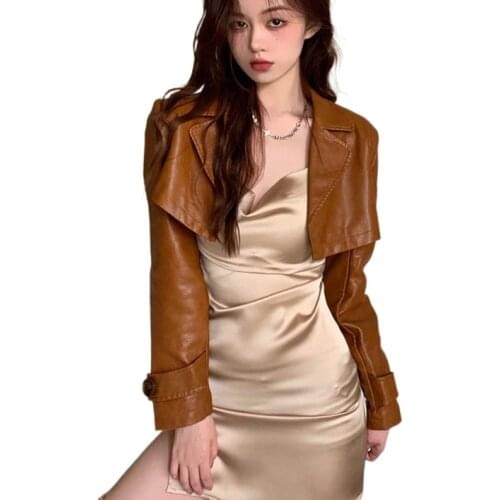 Chic women PU leather jackets python snake jacket coats women fashion animal crop PU tops mujer chaqueta