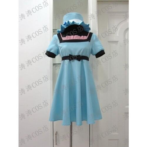 STEINS;GATE Mayuri Shiina Mayushi LabMen No.002 blue dress duduru~ Cosplay Costume Halloween costume