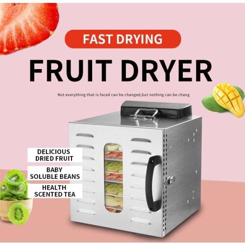 400W Household Stainless Steel Small Dried Fruit Machine Vegetable Mango Flower Tea Pet Jerky Food Dryer