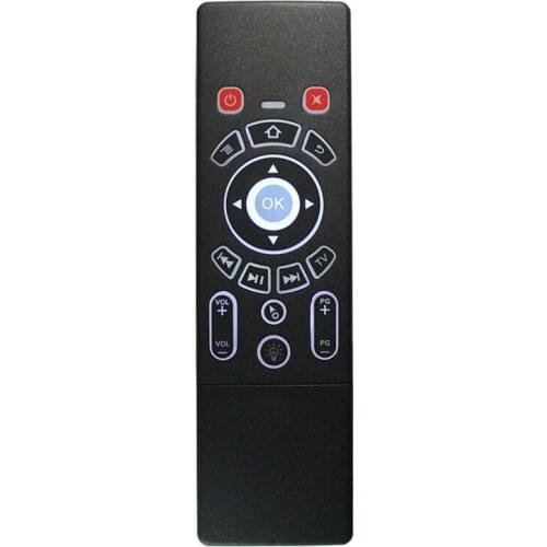 T6C Air Mouse Rainbow Backlit Keyboard with Touchpad 2.4Ghz Wireless Remote Control for Smart TV Box/ Projector/ Mini PC