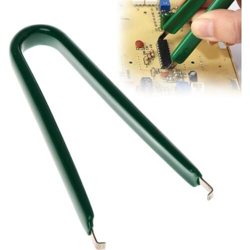 TOOZO 1PC U Type Flat IC Chip Protection Pliers Circuit Board ROM Extractor Removal Puller