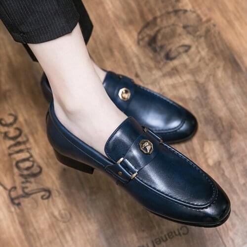 Black Shoes For Men Fashion Brand Shoes Casual Leather Men Mens Loafers Mens Sandals Brown Oxford For Male Summer Italian