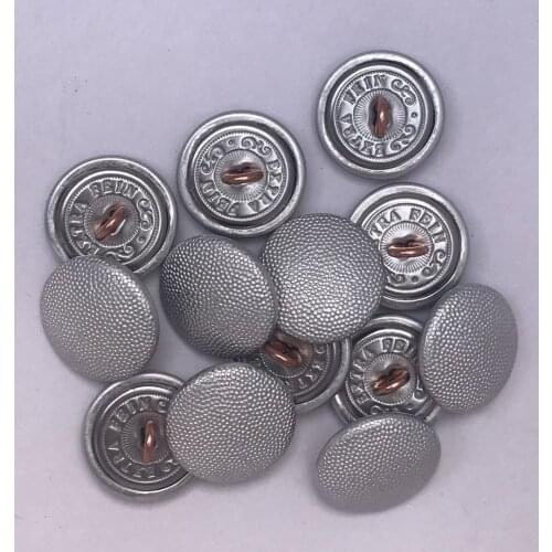 12 PCS Military WWII WW2 GERMAN OFFICER PEBBLE GRAIN TUNIC METAL BUTTON 21MM
