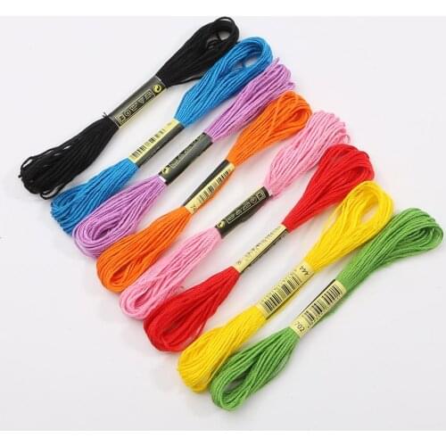 50pcs Multiple color Cross Stitch Embroidery Thread Cord for DIY Handicraft Tool Hand Stitching Cross Stitch Cotton Embroidery