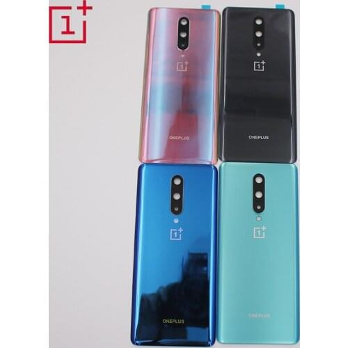 Back Glass For Oneplus 8 Battery Cover Rear Door Housing Case For One Plus 8 1+8 Back Glass Replacement Parts With Camera Lens