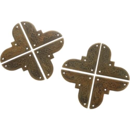 20pcs 44mm Iron Decorative Corner Protectors For Book Photo Protectors Crafts DIY Ornament Furniture