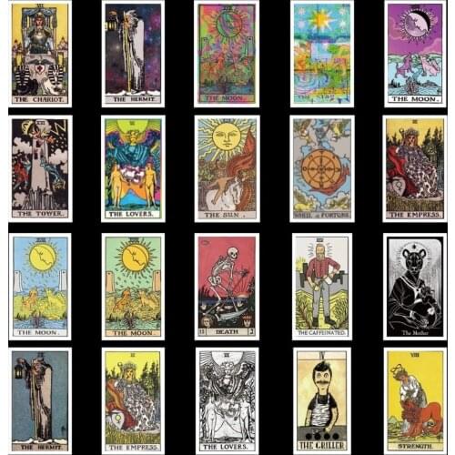 10/50/60Pcs/Pack Tarot Card Graffiti Stickers Divination Stickers For Luggage Laptop Refrigerator Motorcycle Pegatinas